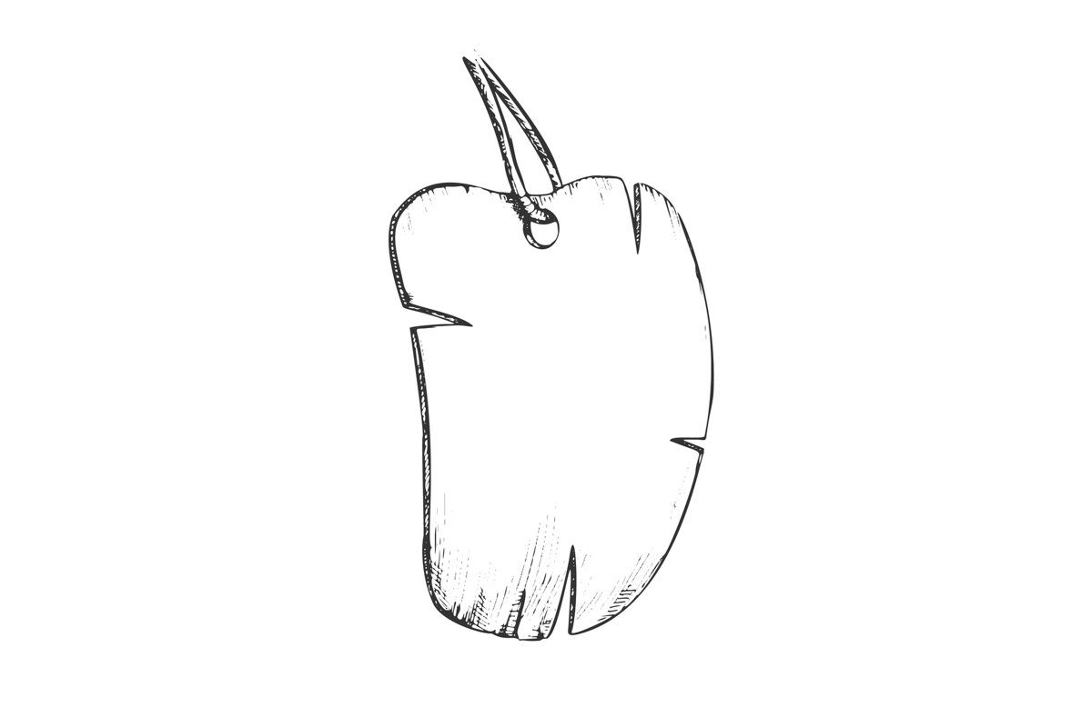 Label Tag Blank Advertising Monochrome Vector example image 1