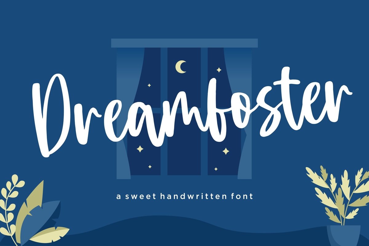 Dreamfoster Sweet Handwritten Font example image 1