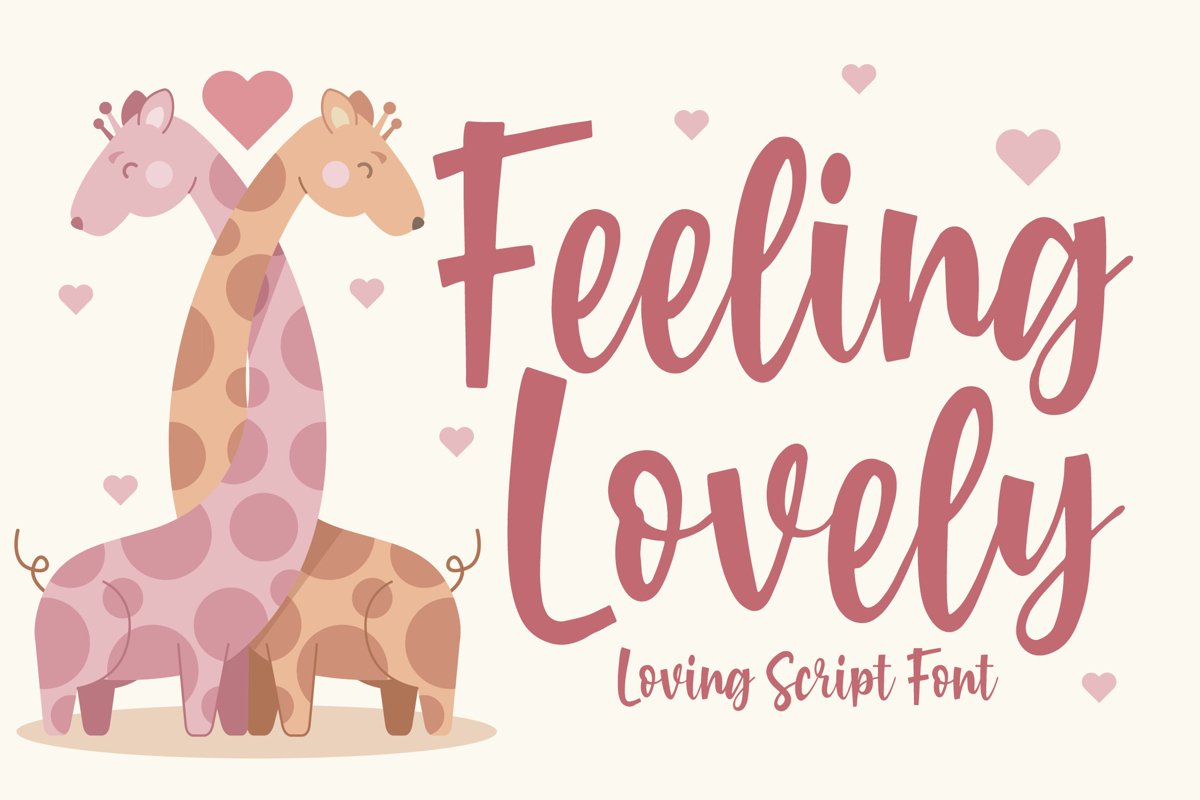 Feeling Lovely - Loving Script Font example image 1