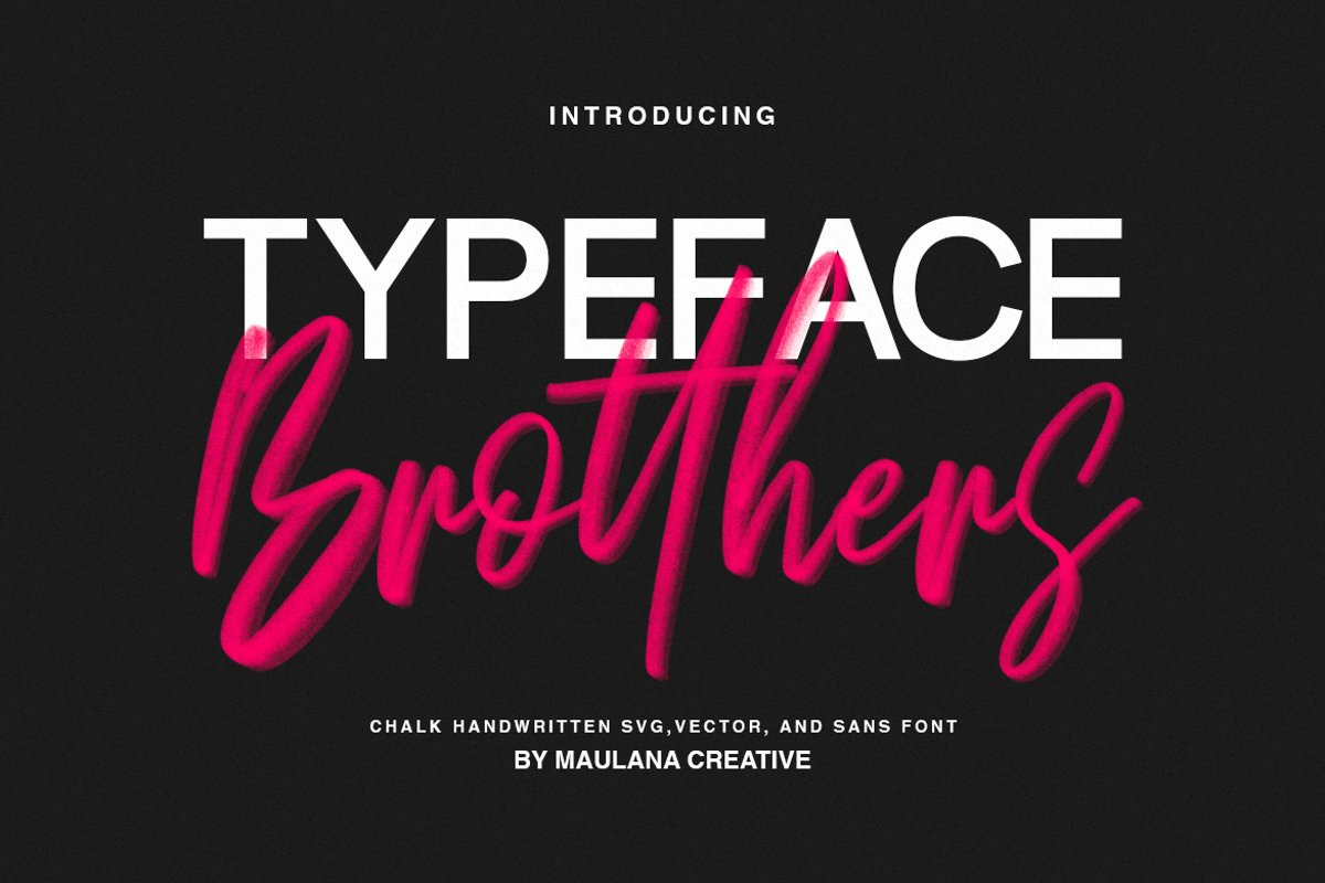 Brotthers - SVG Brush Free Sans Font example image 1