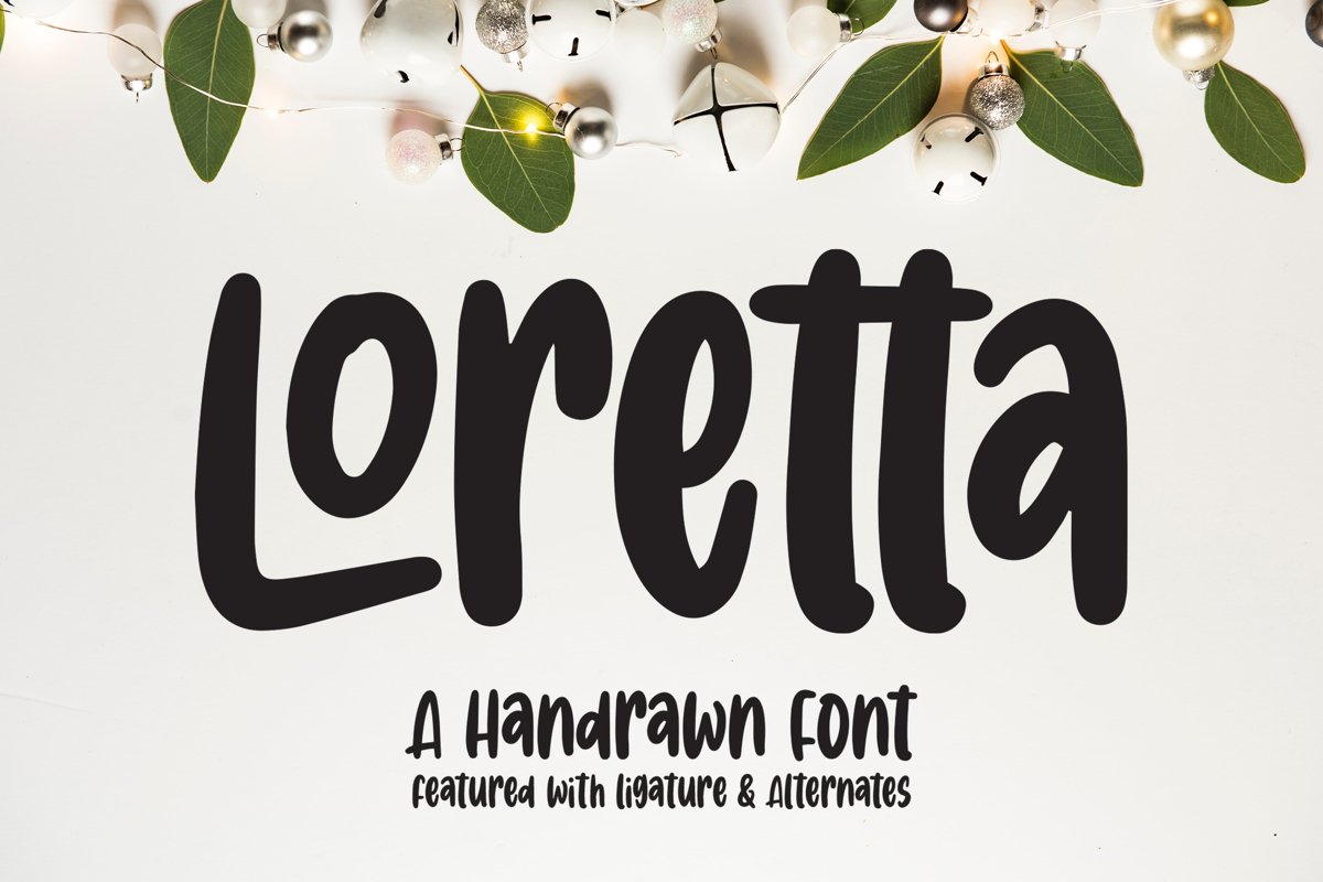 Loretta - Handrawn Font example image 1
