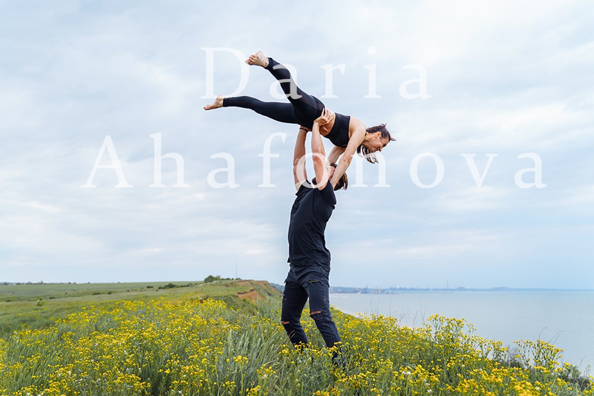 Lifestyle acroyoga and yoga poses example image 1