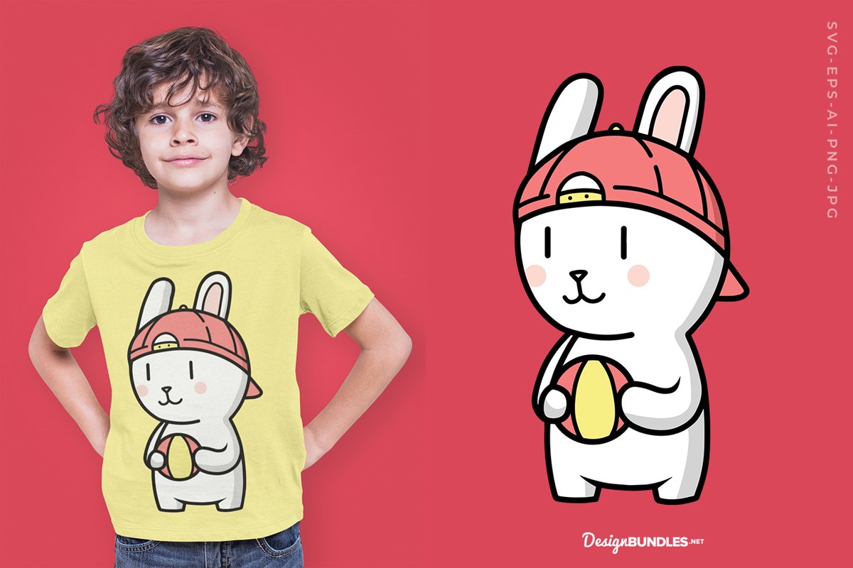 Rabbit playing Ball example image 1
