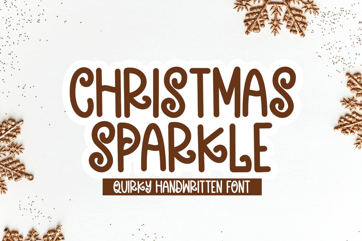 Christmas Sparkle - A Fun Handwritten Font example image 1