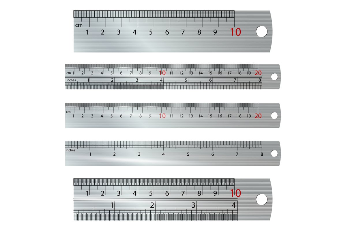 Metric Imperial Rulers Vector. example image 1