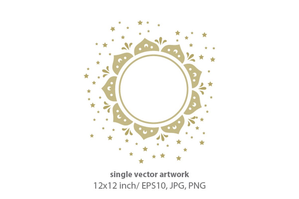 golden sun - single vector artwork example image 1