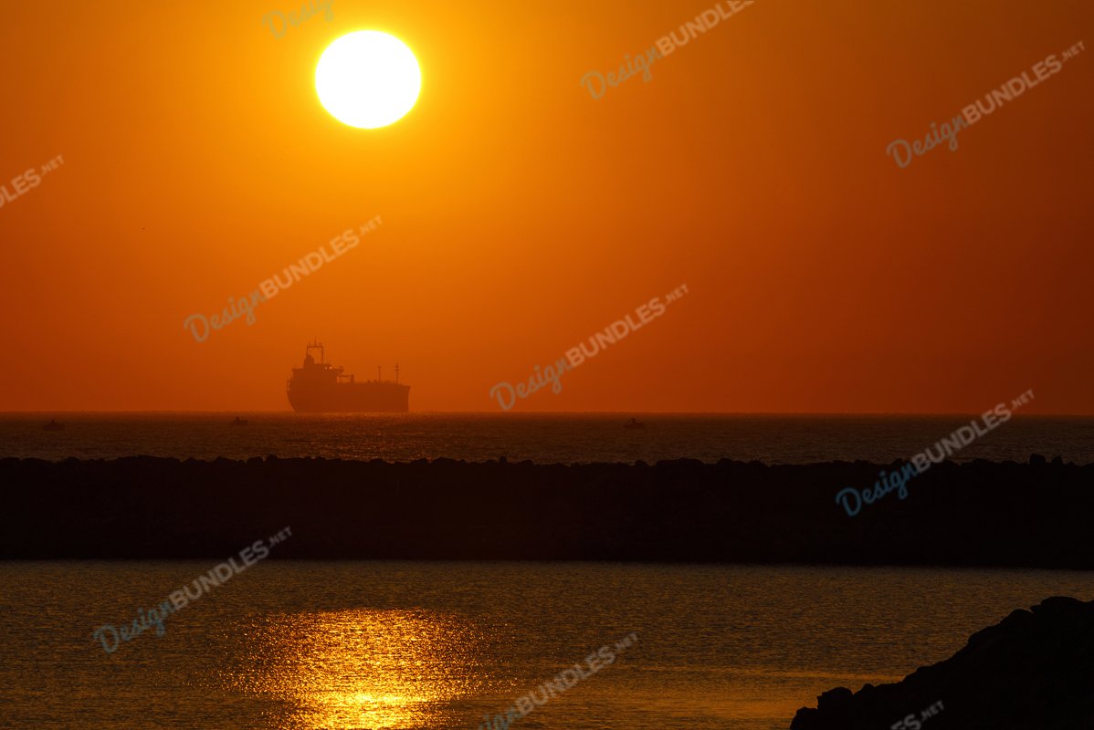 Ships And Sunset example image 1