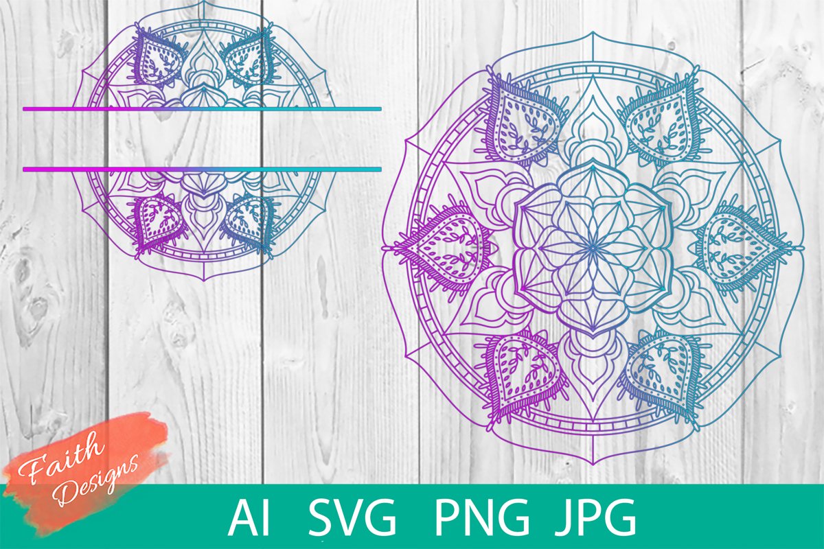Mandala & Split Mandala No. 1 example image 1