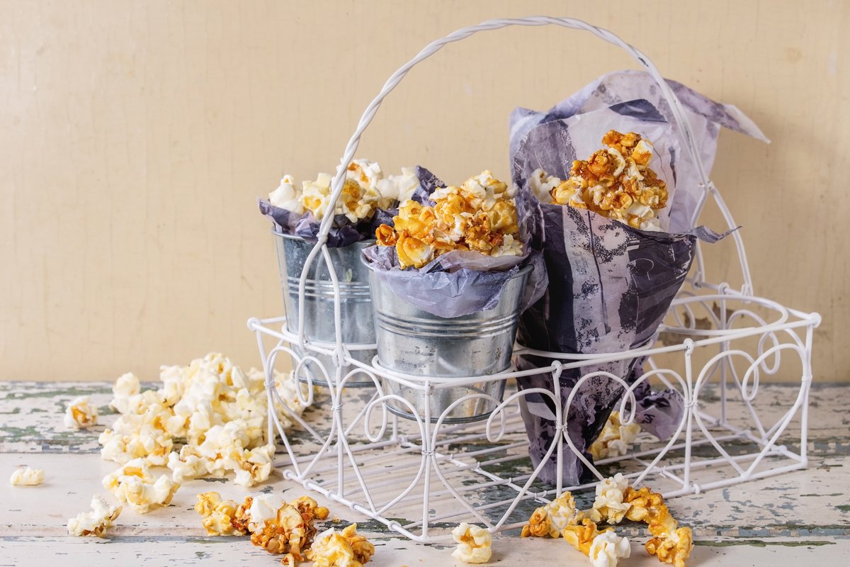 Prepared caramel popcorn example image 1