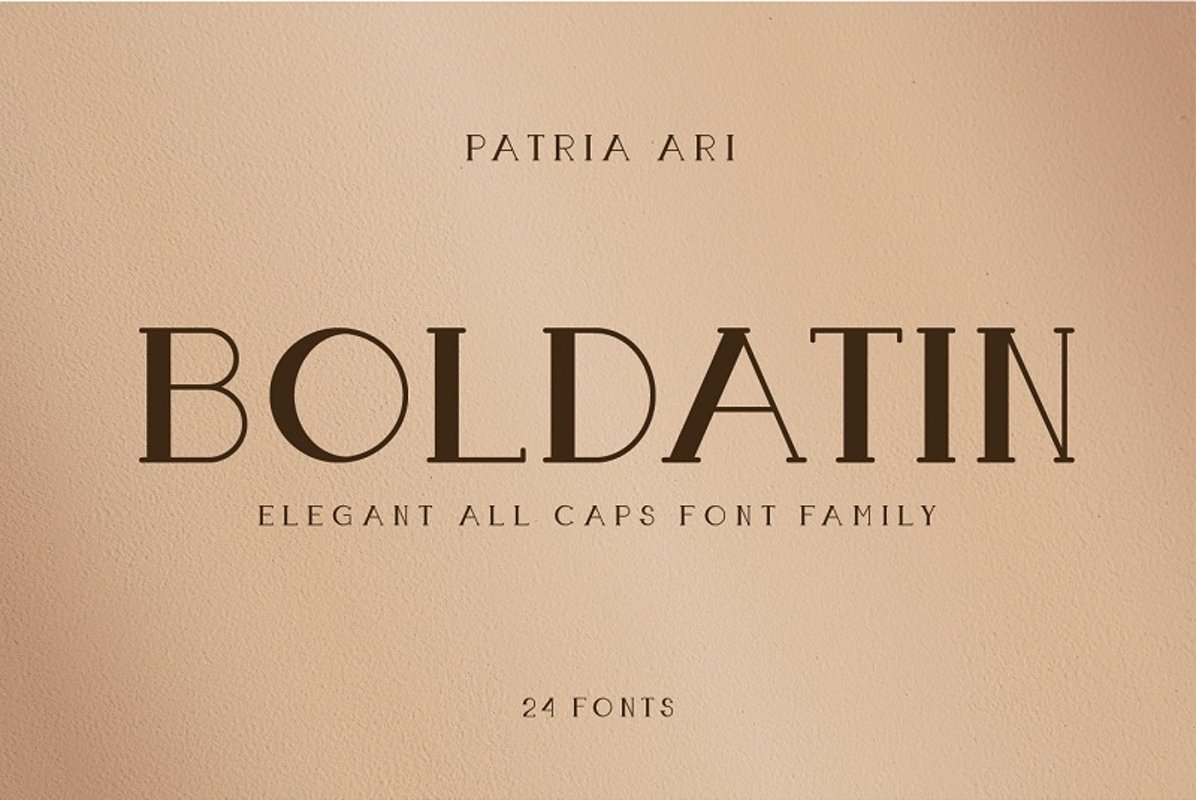 Boldatin Font Family example image 1