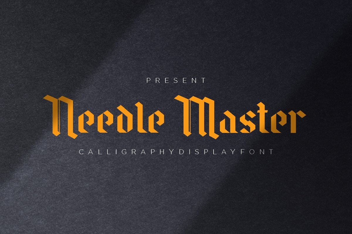 Needle Master Display Font example image 1