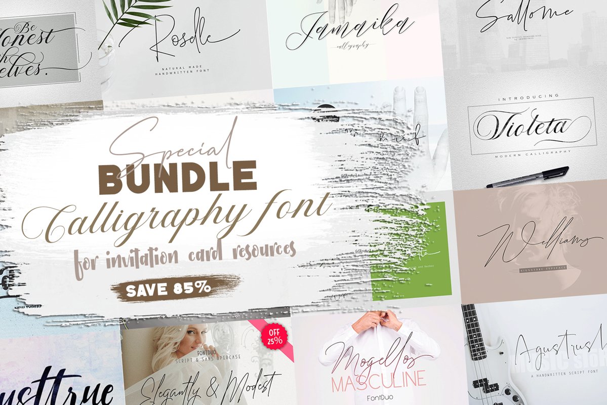 Special Bundle Calligraphy example image 1