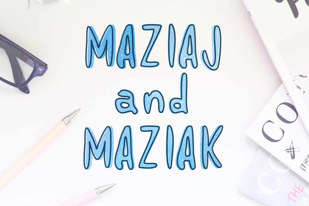 Maziaj and Maziak - 2 fonts example image 1