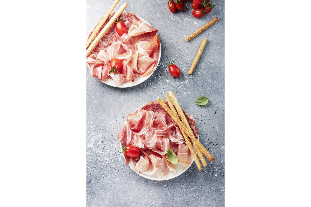 traditional italian antipasto with ham example image 1