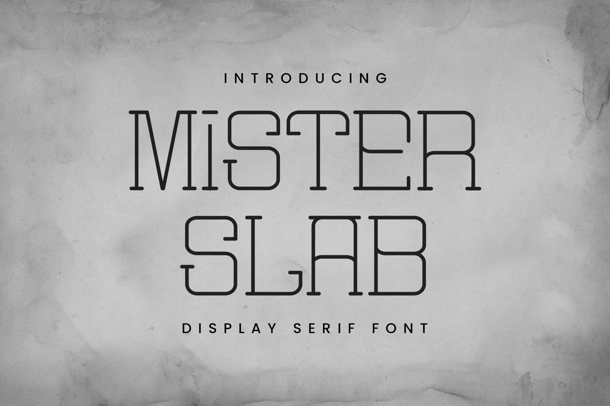 Mister Slab Font example image 1