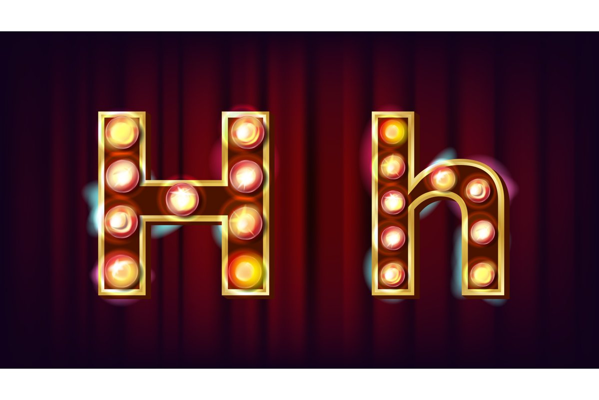 H Letter Vector. Capital example image 1
