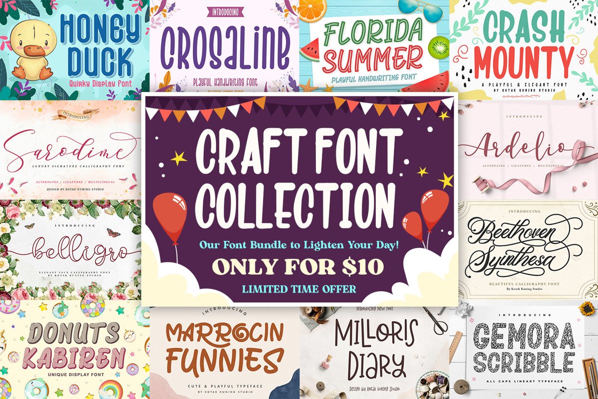 Happy Craft Font Collection example image 1