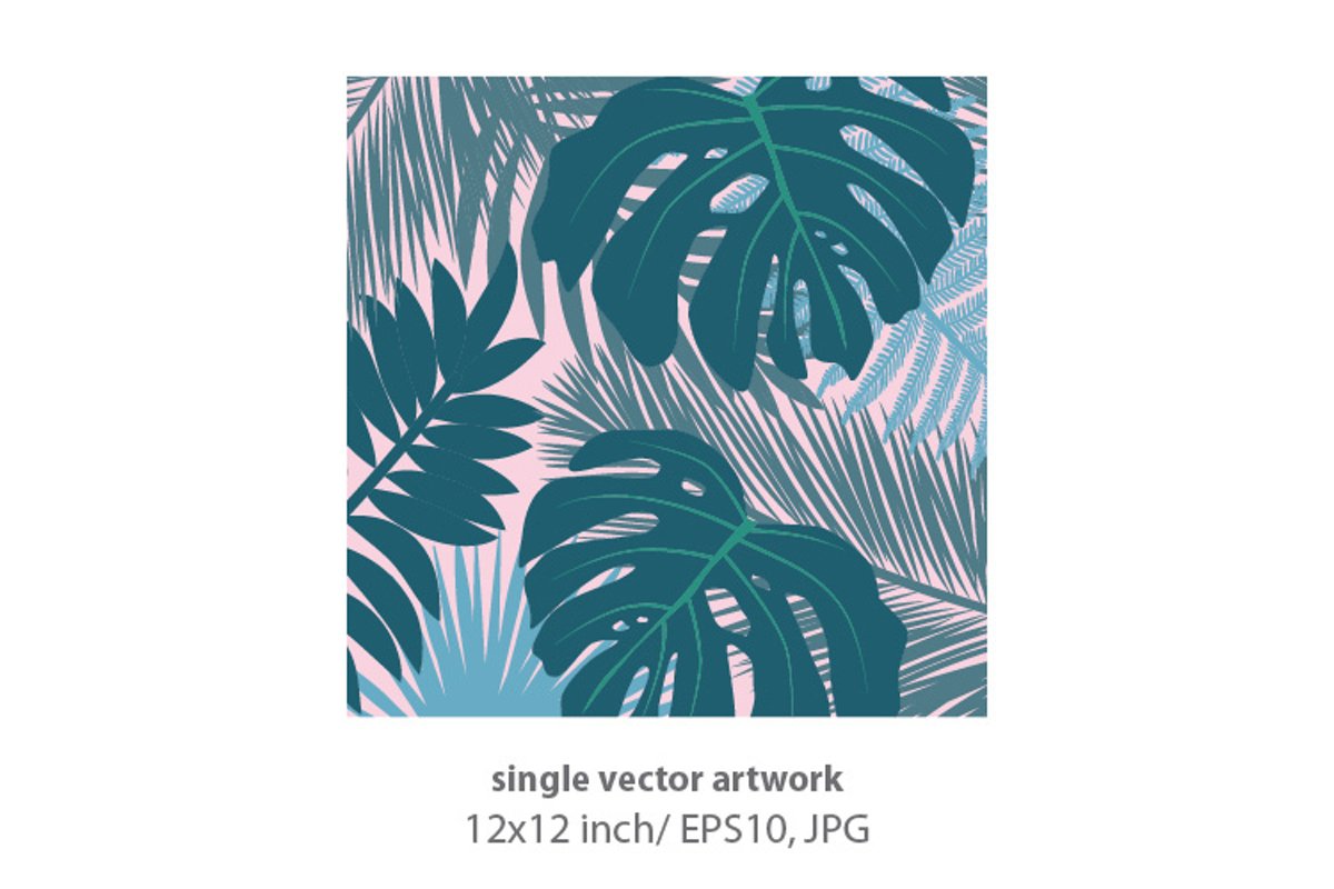 Palm branches - VECTOR ARTWORK example image 1