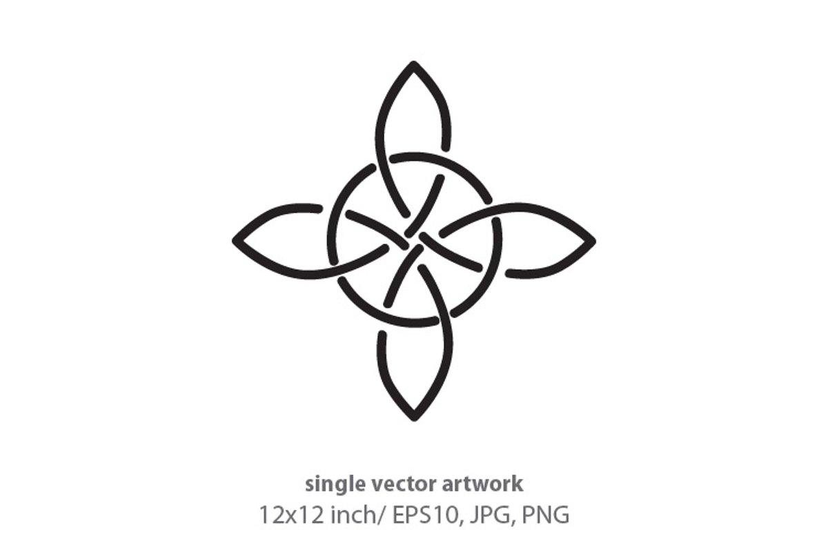 Simple Celtic Border- single vector artwork example image 1