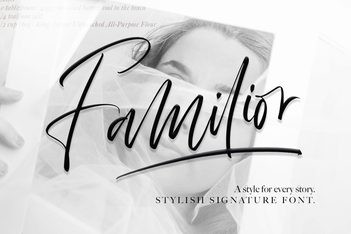 Familior - Signature Font example image 1