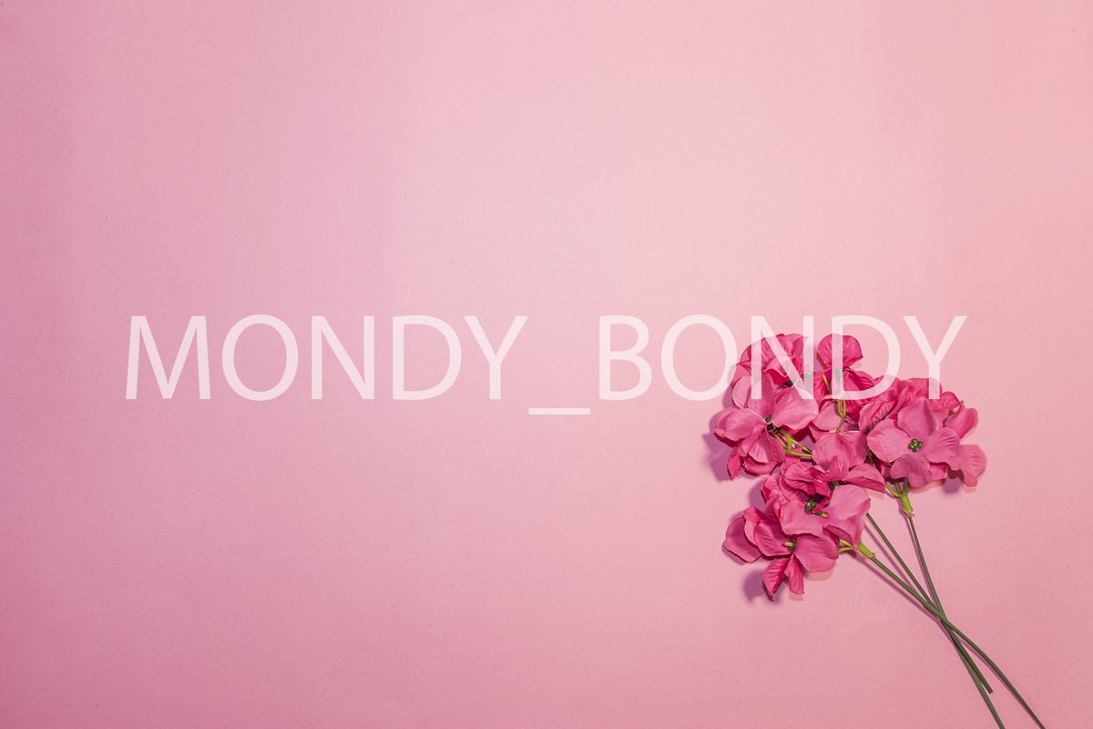 Festive background. Pink flowers on a pink background. example image 1