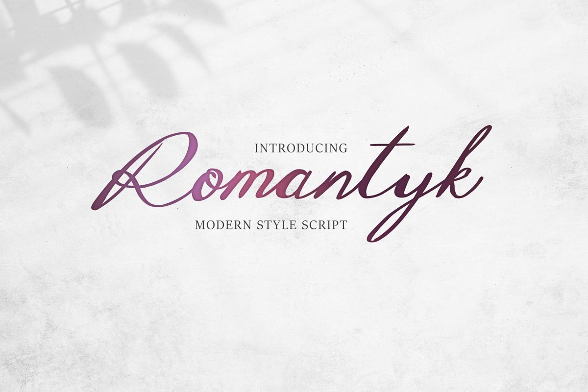 Romantyk Script example image 1