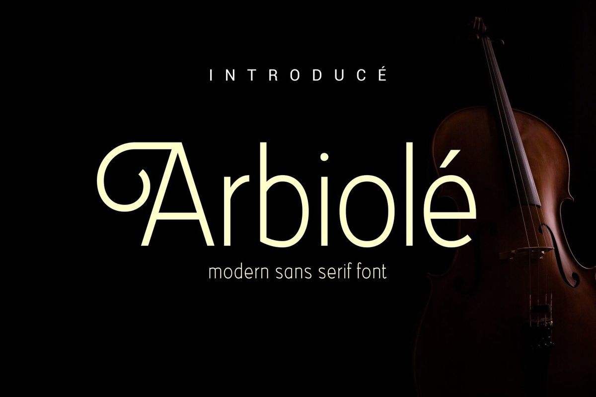 Arbiolé - Modern Sans Serif Font example image 1