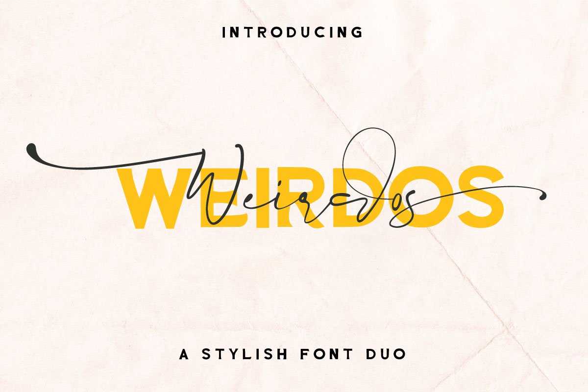 Weirdos Font Duo example image 1