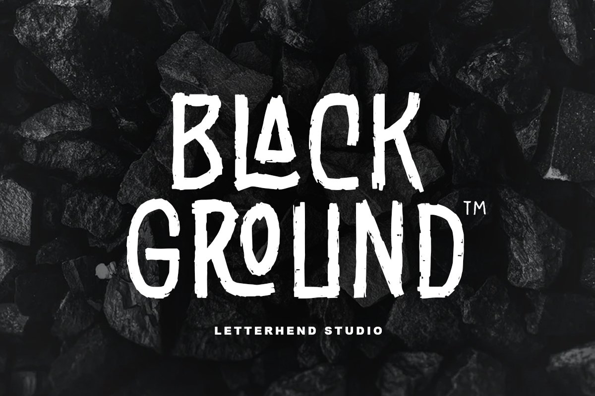 Black Ground - Rustic Typeface example image 1