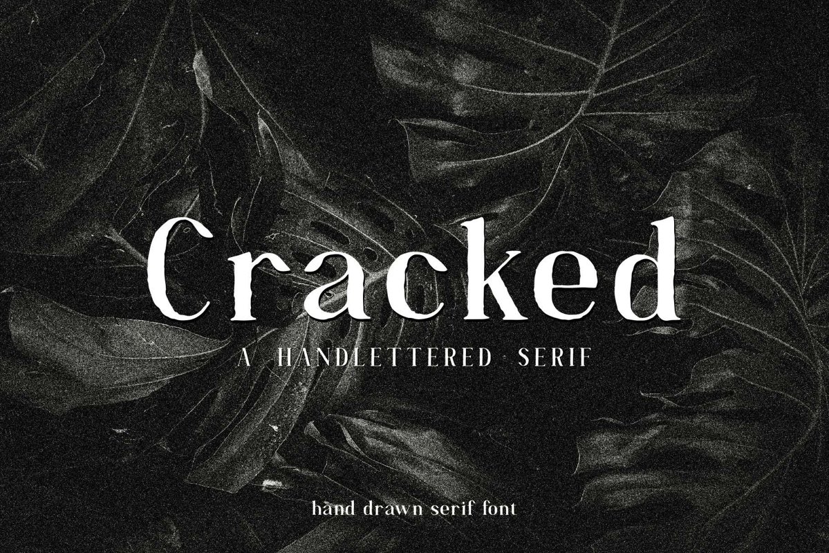 Cracked//A Handlettered Serif example image 1