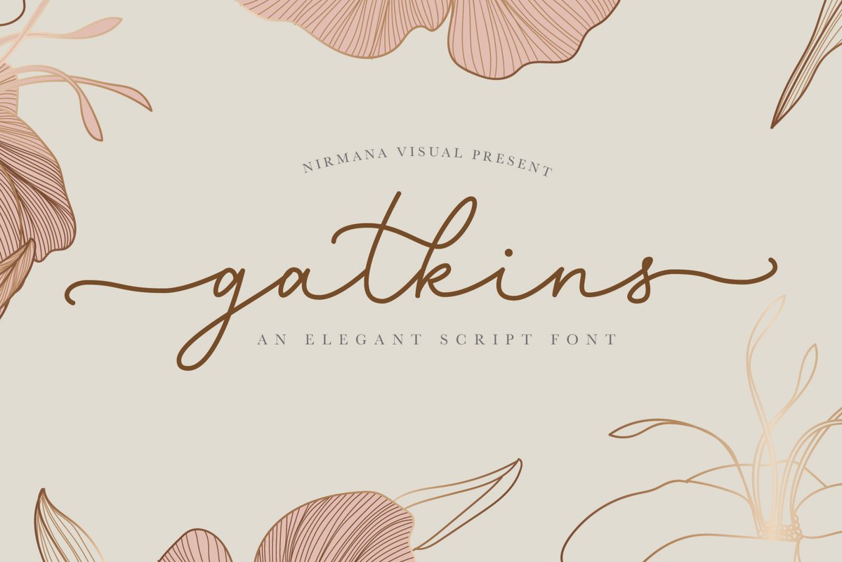 Gatkins - Elegant Script example image 1