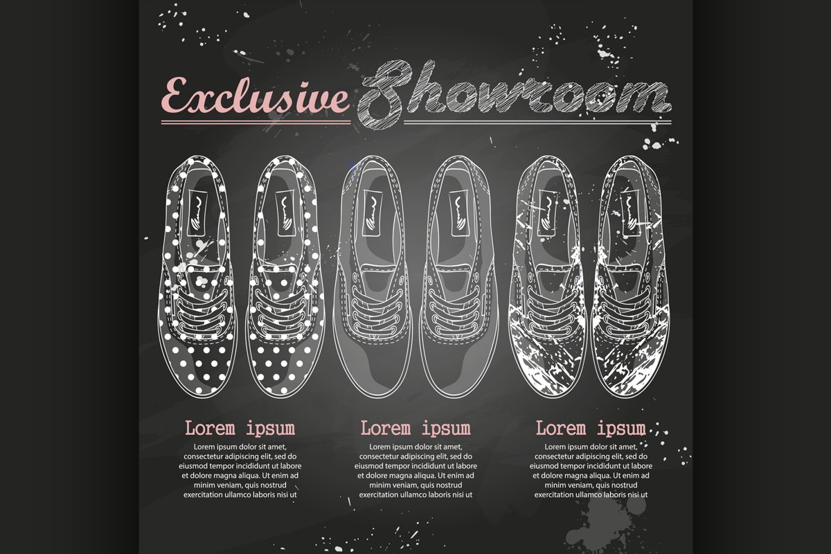 Fashion vector sketch womens shoes. example image 1