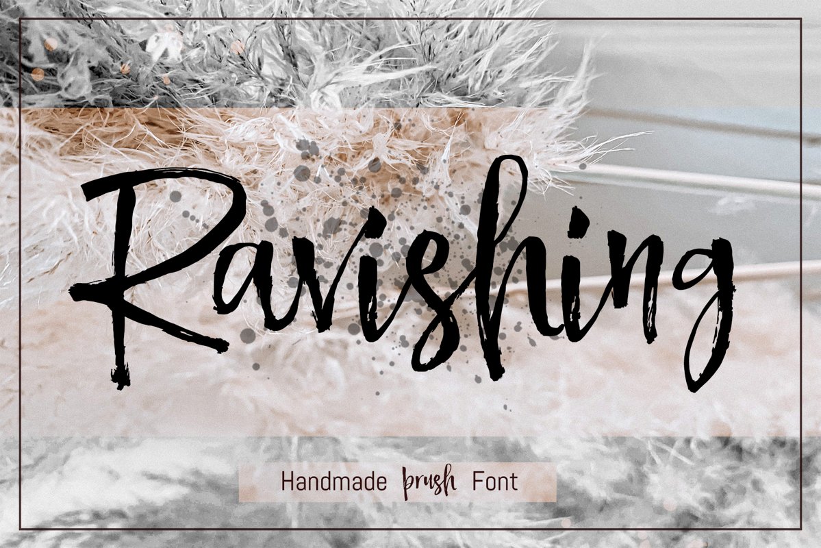 Ravishing Brush Font example image 1