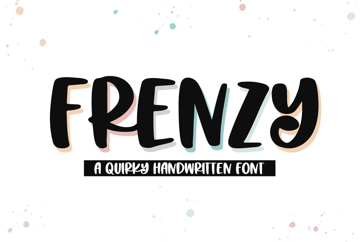 Frenzy - A Quirky Handwritten Font example image 1