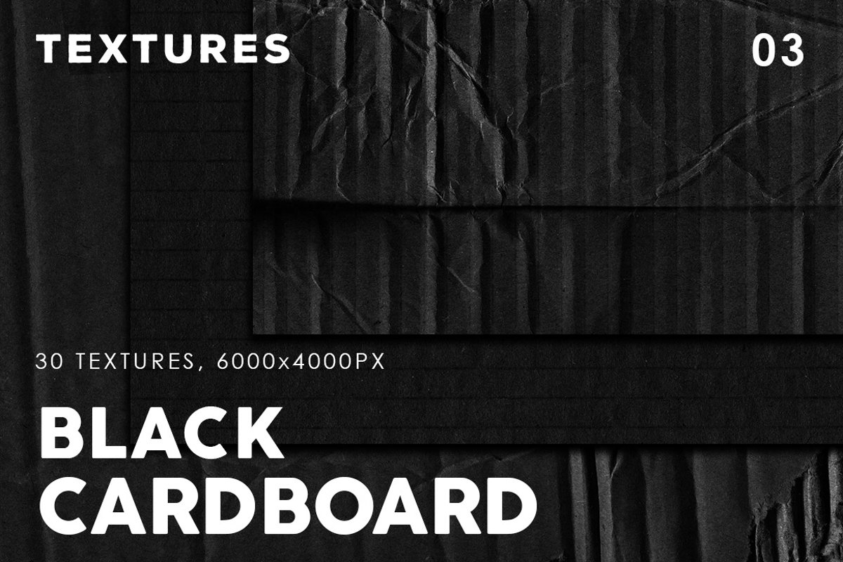 Black Cardboard Textures 3 example image 1