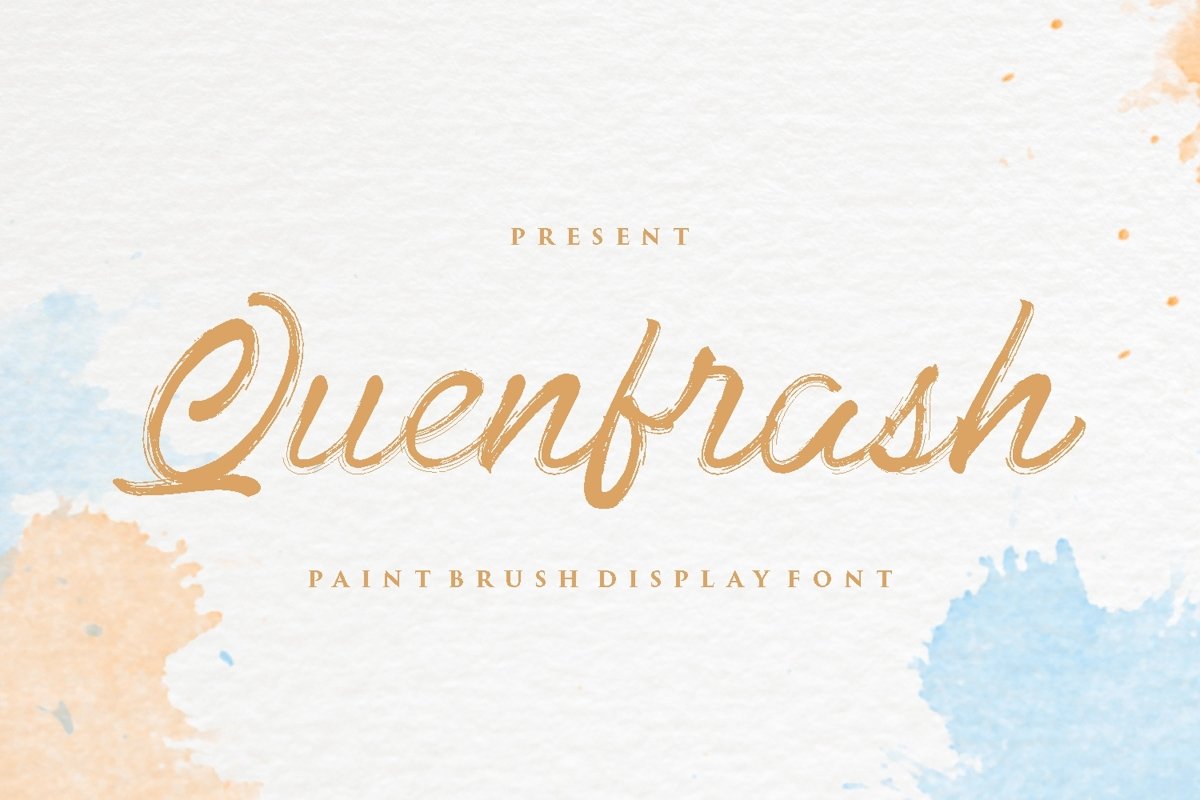 Quenfrash - Display Font example image 1
