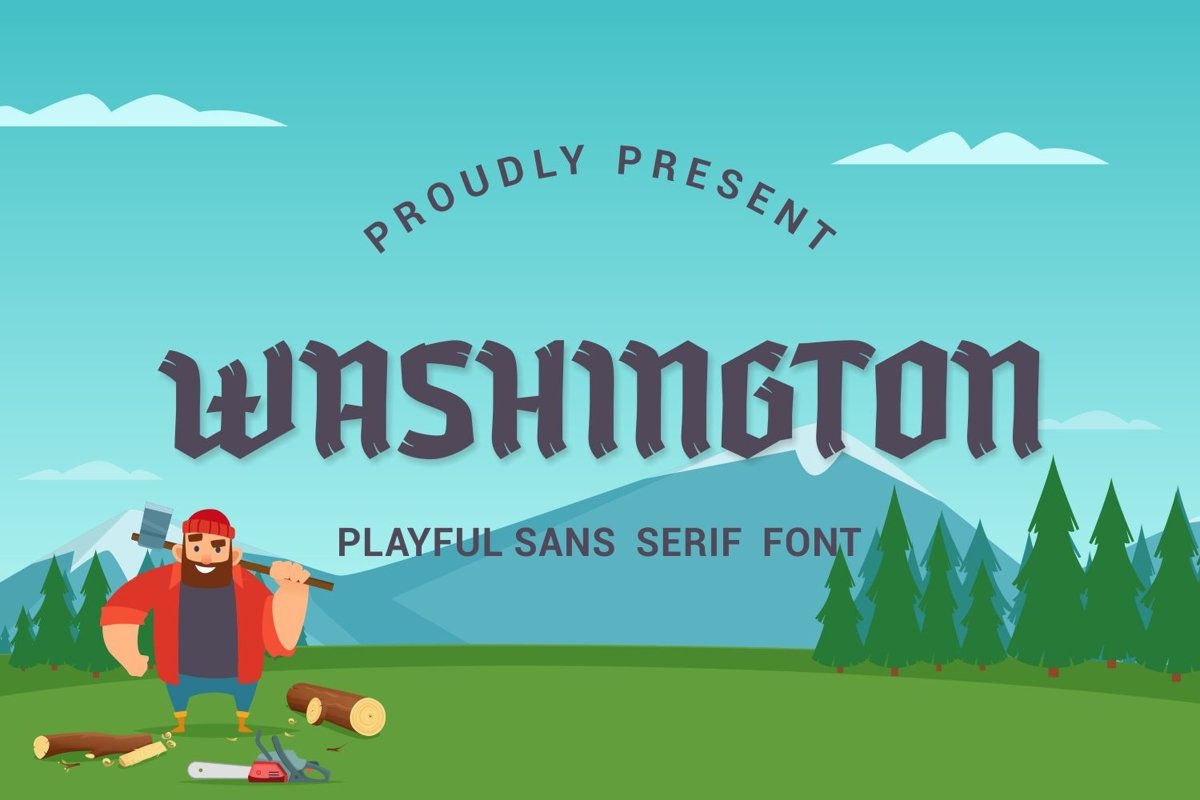 Washington - Playful Sans Serif Font example image 1