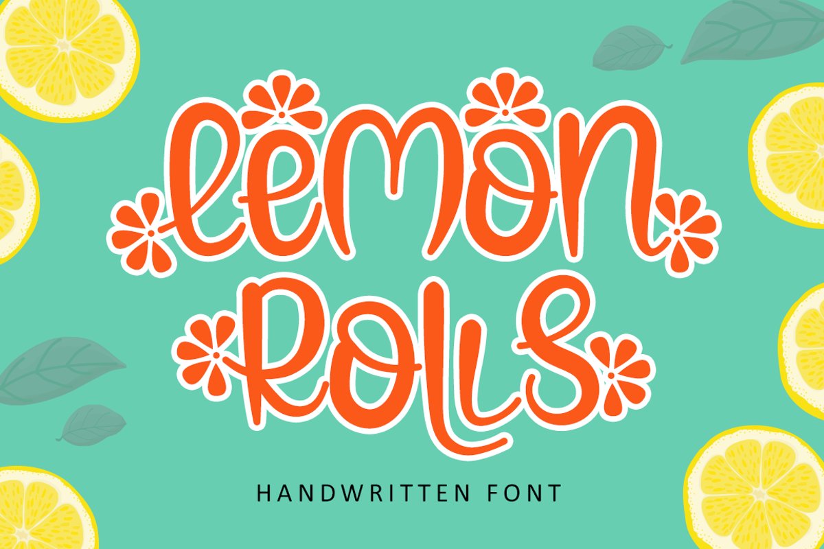 Lemon Rolls - A Cute and Quirky Font example image 1
