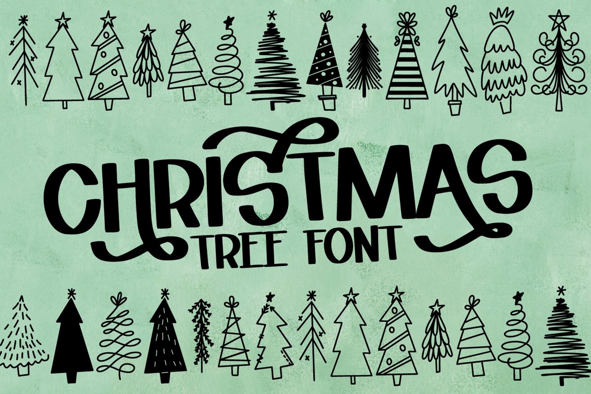 Christmas Tree Farm - A Dingbat Font example image 1