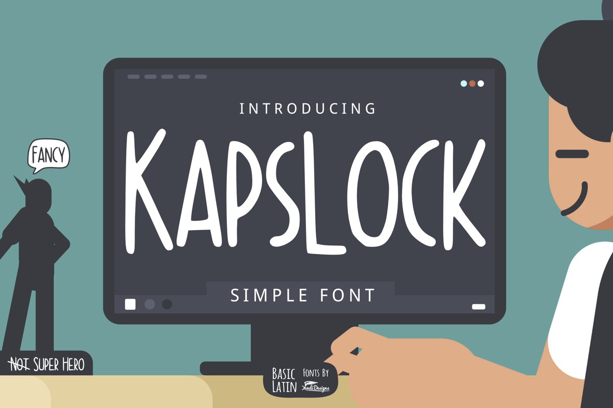 Kapslock Simple Font example image 1