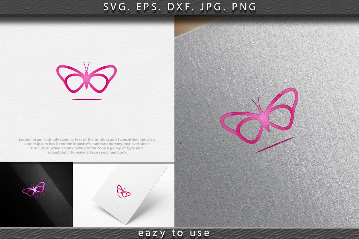 Beauty Butterfly logo Ideas. Inspiration logo design. Templa example image 1