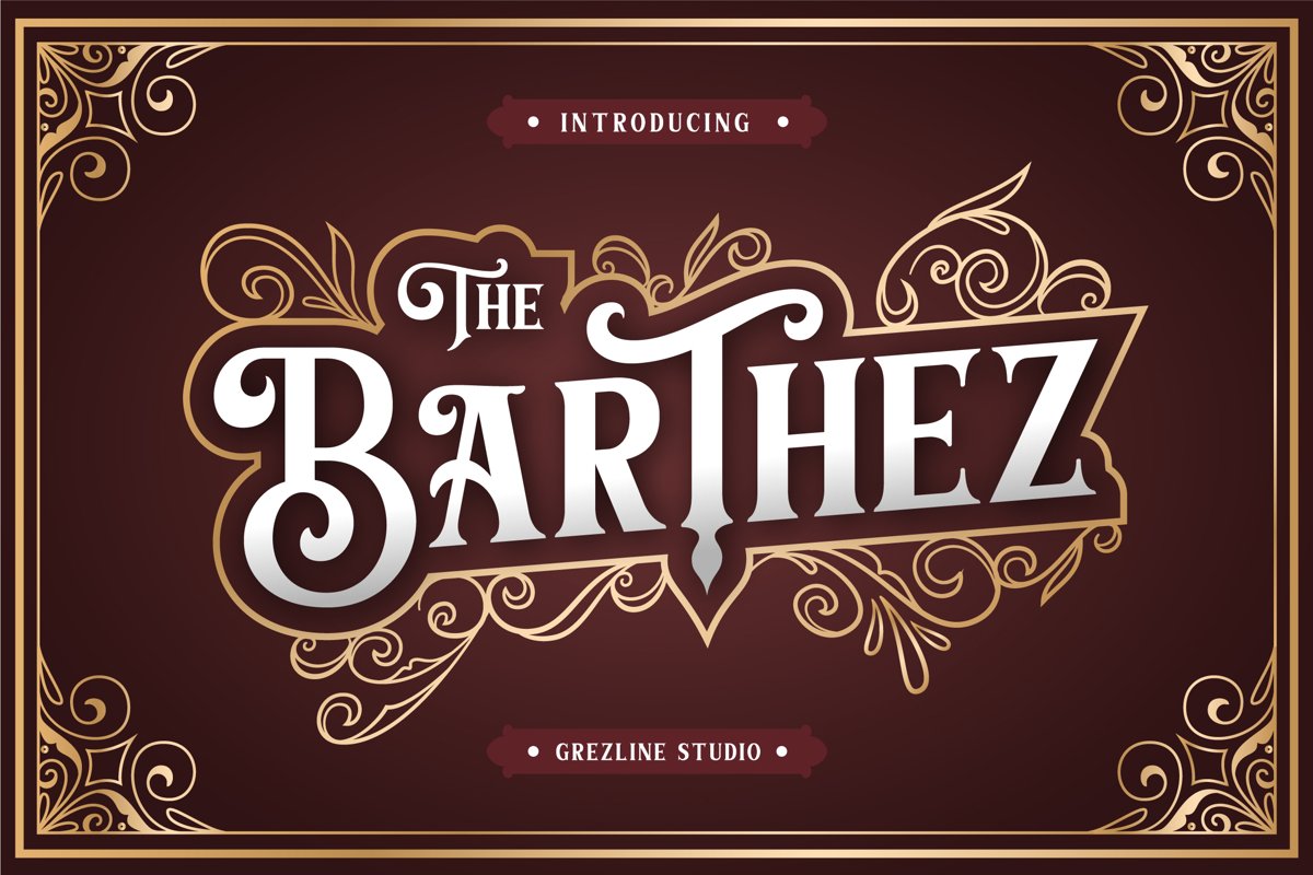 Barthez - Victorian Serif Font example image 1
