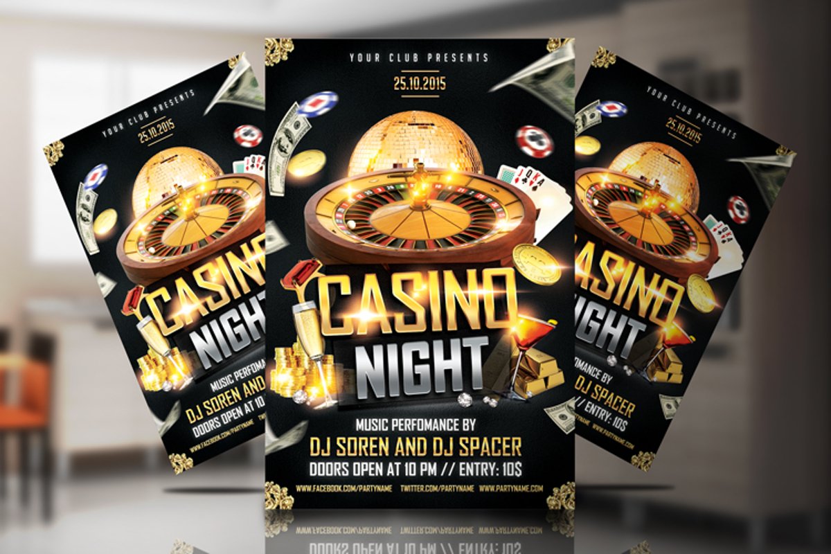 Casino Night Flyer 1 example image 1