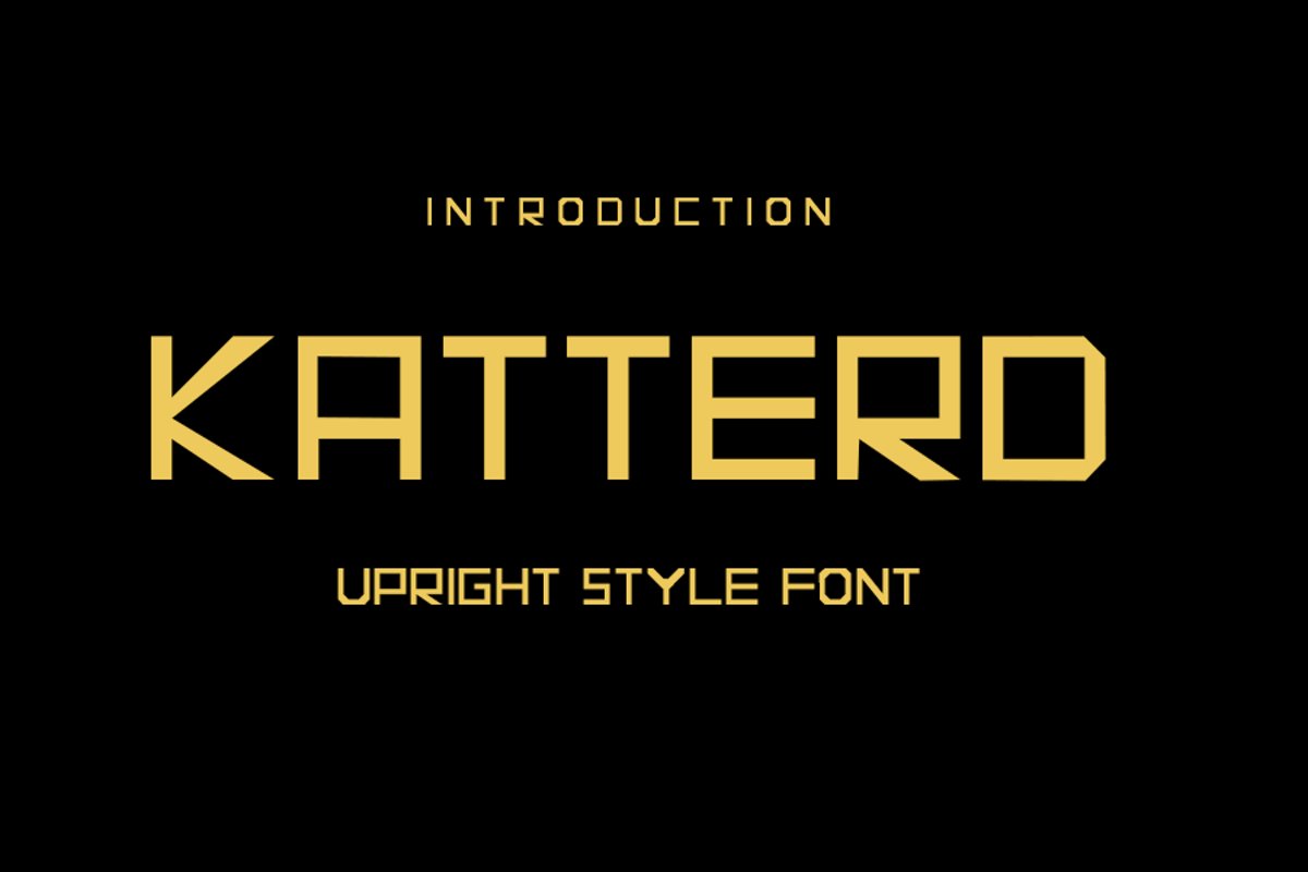 Katterd | Super Sans Serif Font example image 1