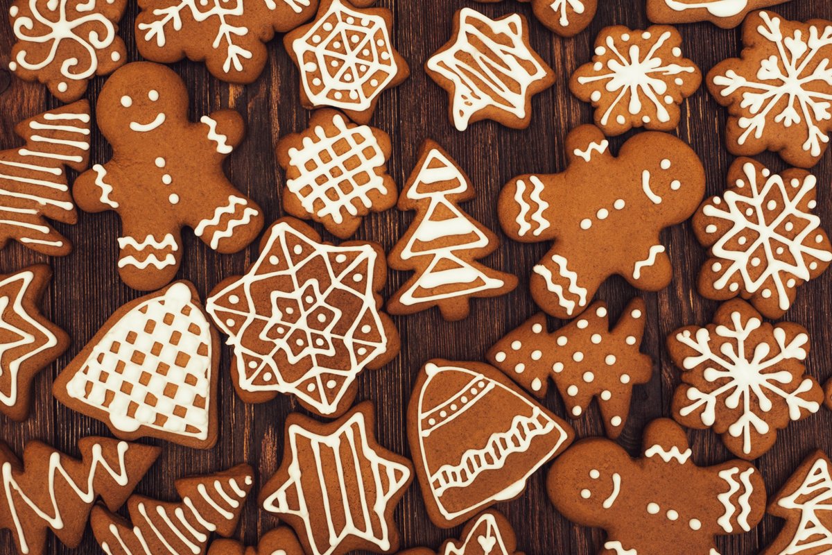 Christmas cookies background. example image 1