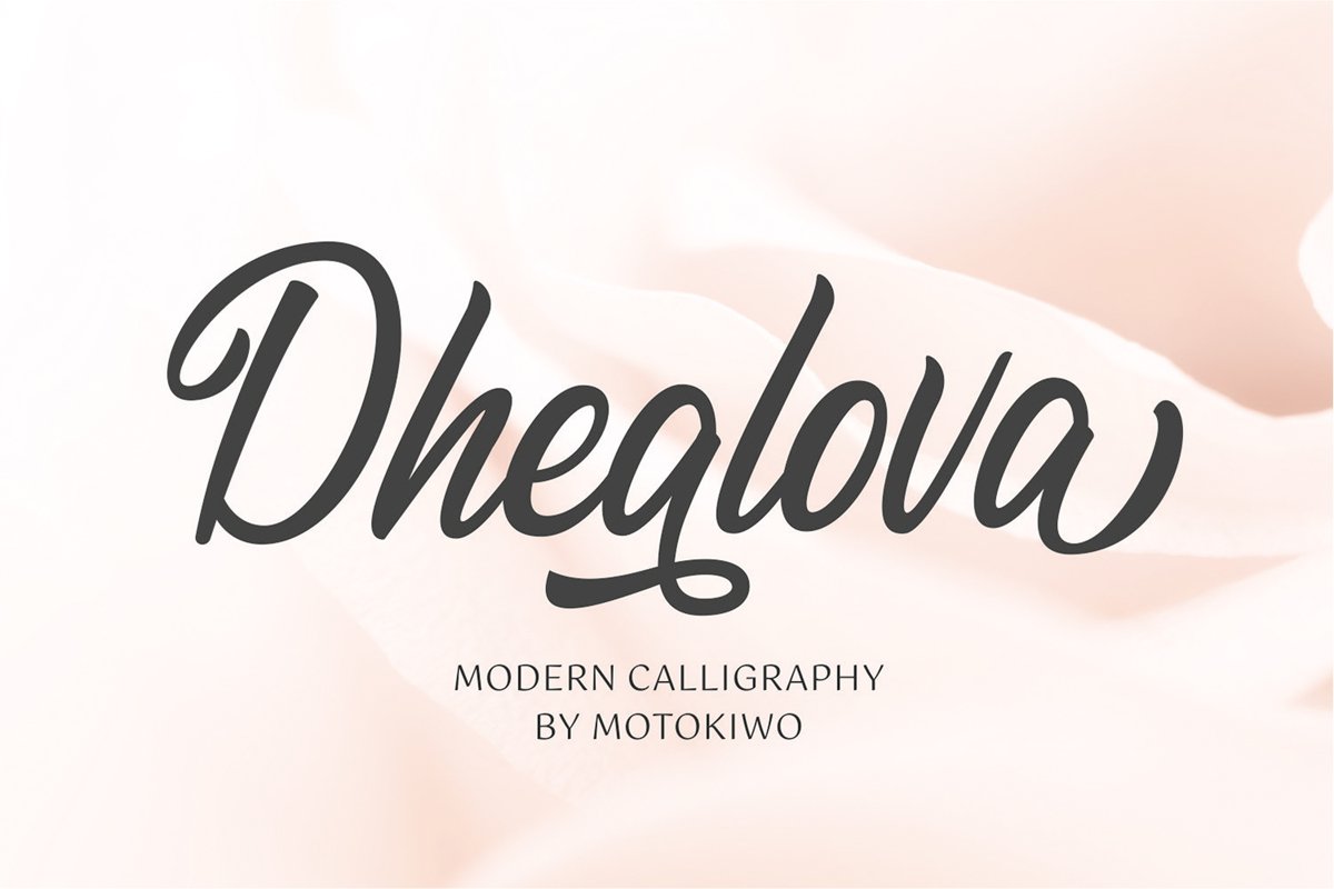 Dhealova - Romantic Script example image 1