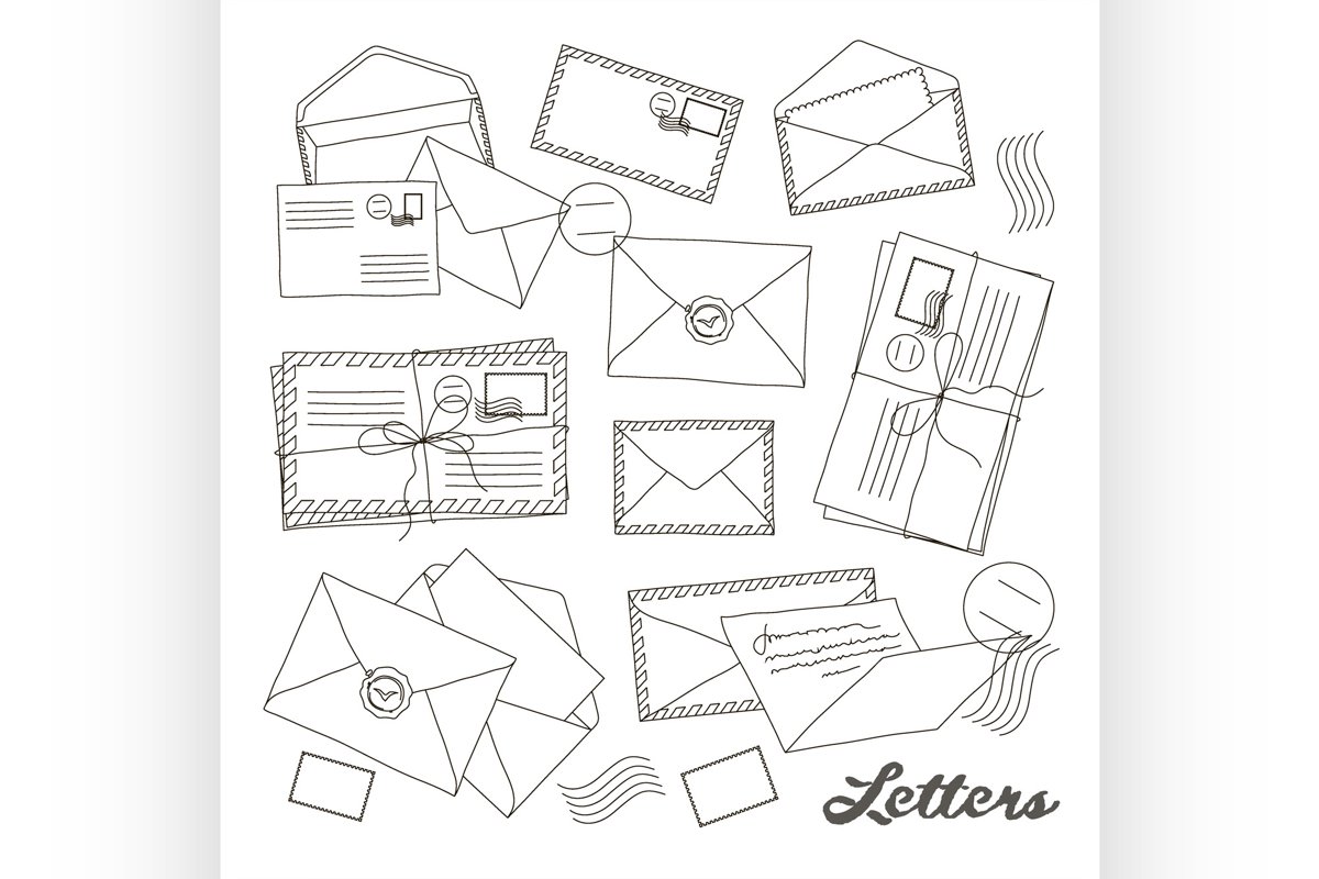 Letter and envelope example image 1