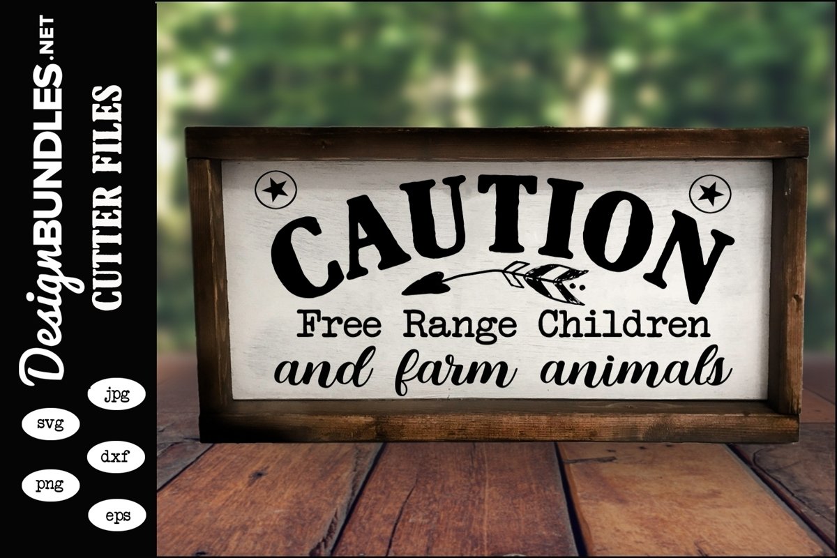 Free Range Children SVG example image 1