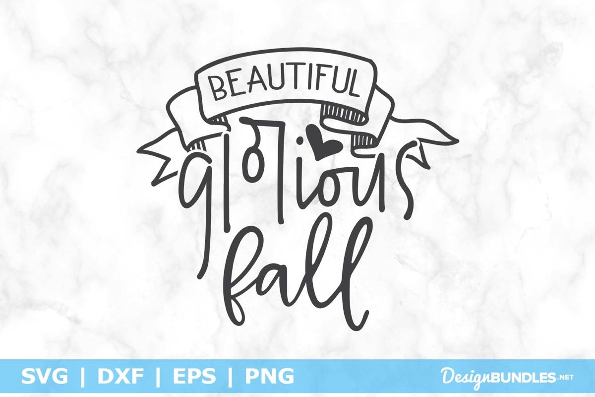 Beautiful Glorious Fall SVG File example image 1
