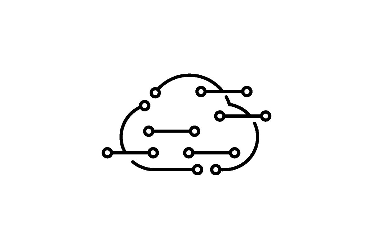 Cloud Connect Logo design vector isolated example image 1